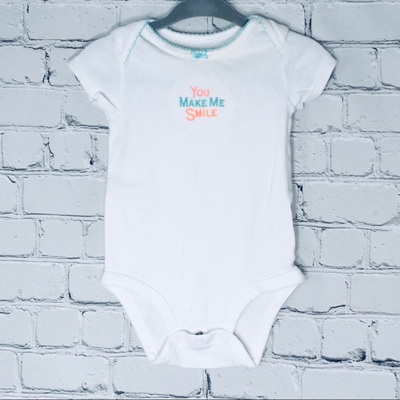 Baby Onesie You make me smile 6 months